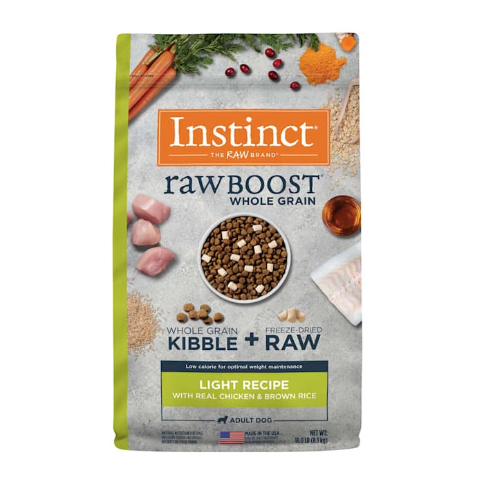 Instinct Raw Boost Light Recipe Chicken and Whole Grain Kibble and Freeze-Dried Raw Dog Food - 18 Lbs Default Title