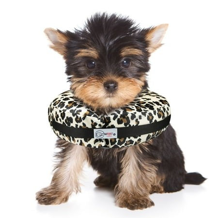 Arlee Comfurt Recovery Dog Collar Cheetah Extra Small