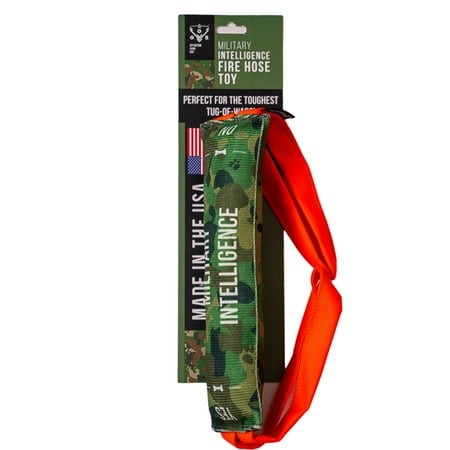 Operation Good Boy Miltary Intelligence Fire Hose Chew and Tug Nylon Dog Toy - Camouflage