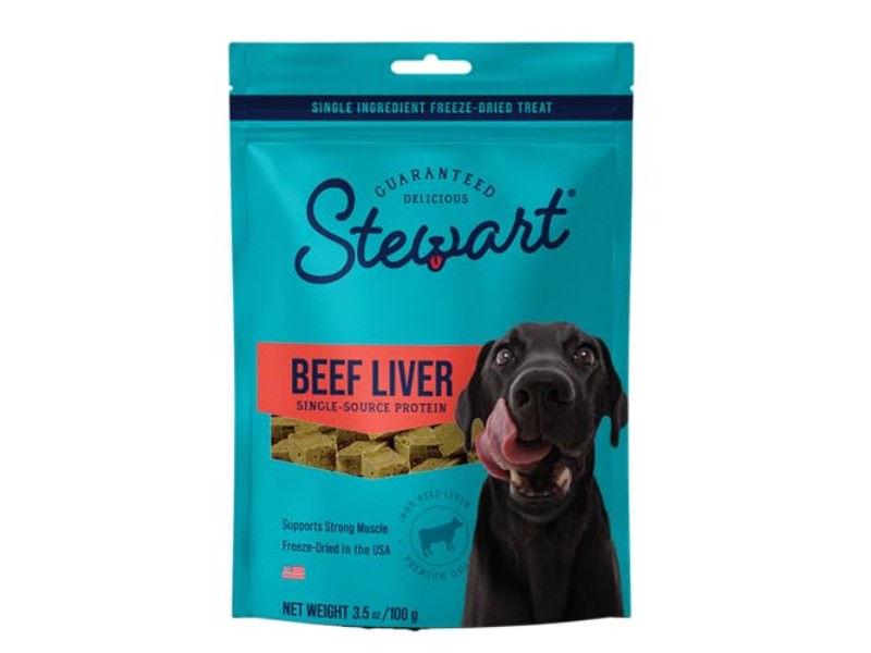 Stewart Single Ingredient Grain-Free High-Protein Beef Liver Freeze-Dried Dog Treats or Food Topper - 3.5 Oz Default Title