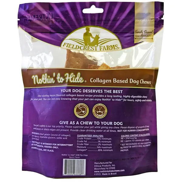 SPOT Nothin' To Hide Flip Chips Bacon and Collagen Natural Dog Chews - 8 Pack