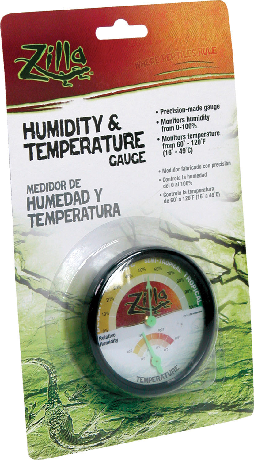 Zilla Humidity and Temperature Guage Dial for Reptiles or Terrariums Default Title