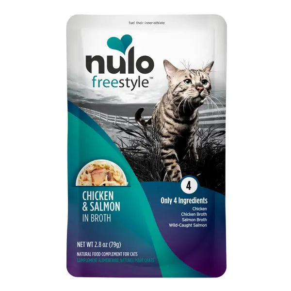 Nulo Freestyle Grain-Free Chicken and Salmon in Broth Wet Cat Food Topper - 2.8 Oz - Case of 24 Default Title