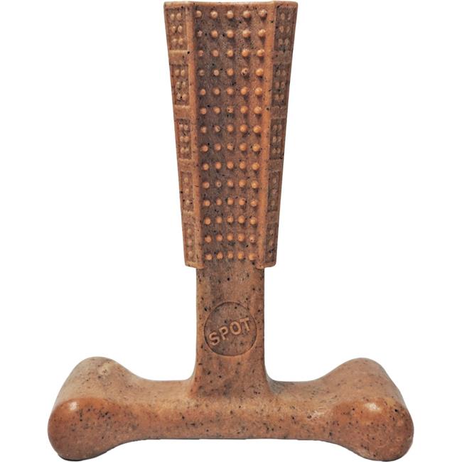 Ethical SPOT Bam-Bones T-Bone Beef Flavored Bamboo and Nylon Dental Chew Dog Toy Large - 7 Inch