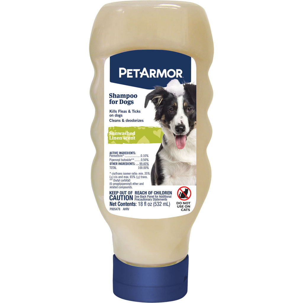 Pet Armor Original Sunwashed Linen Scent Flea and Tick Dog Shampoo - 18 Oz Default Title