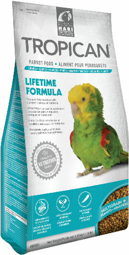 Hagen Hari Tropican Lifetime Formula Peanuts and Sunflower 4MM Granules Maintenance Parrot Bird Food 4 Pounds