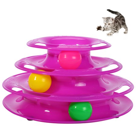 Pet Zone Busyball Cat Tower Cat Toy Teal Default Title