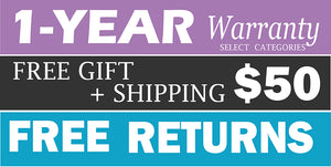 Free Return Shipping and 1 Year Warranty on all Pet Supplies