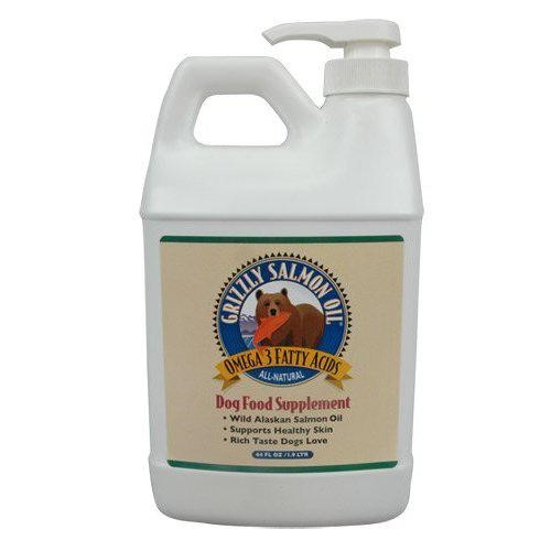 Grizzly Pet Products Wild Alaskan Salmon Oil Plus Omega-3-6-9 Cat and Dog Liquid Supplement - 64 Oz