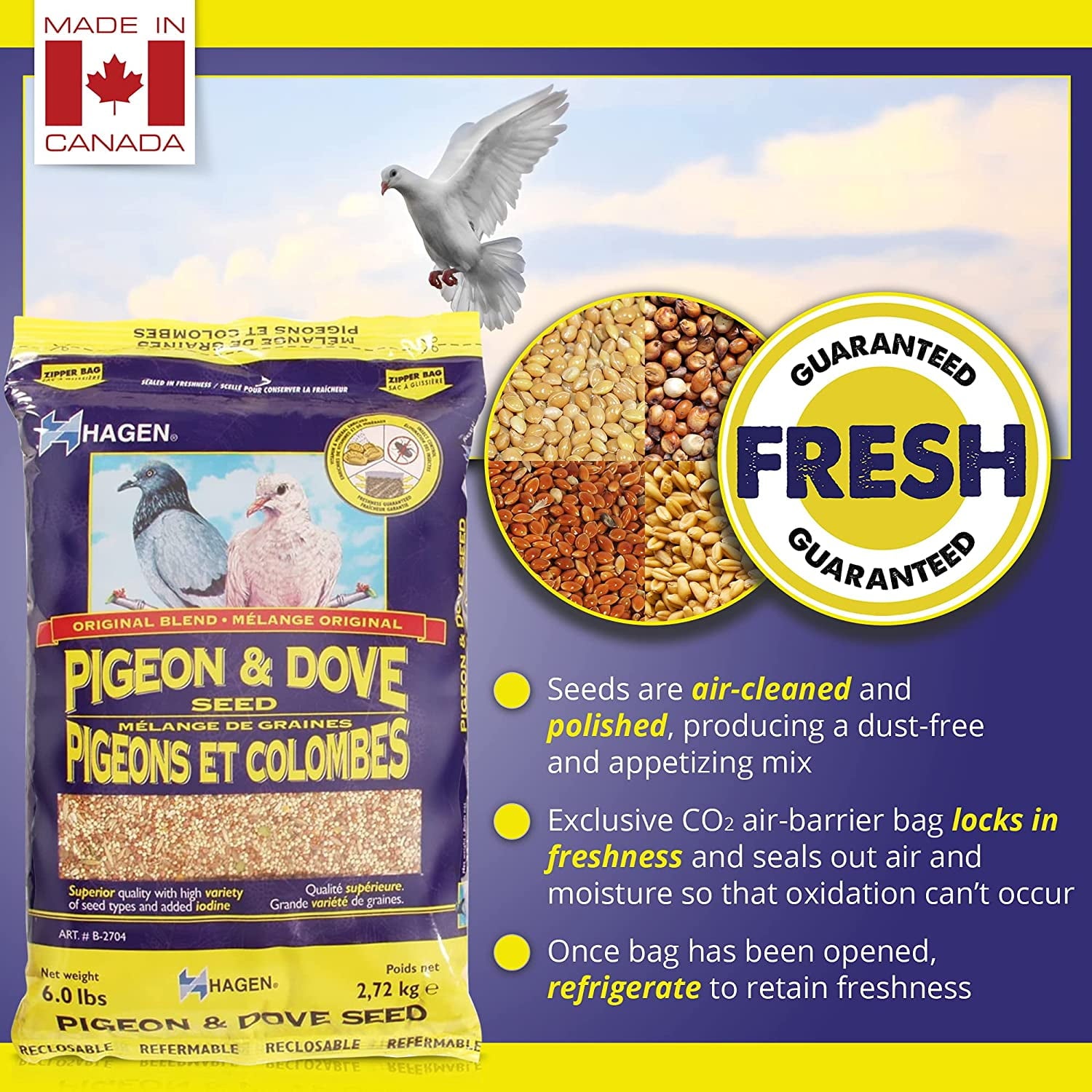 Hagen Hari Pigeon and Dove Seed Nutritionally Complete Bird Food