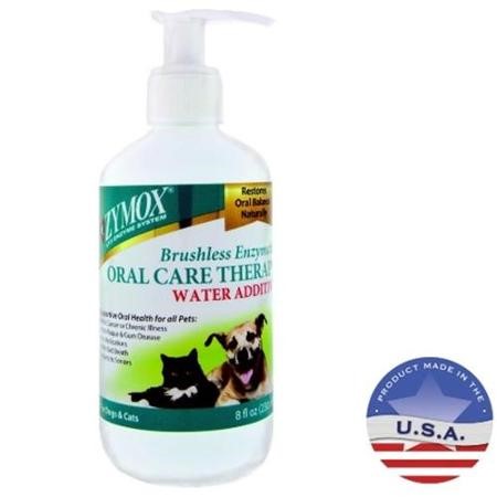 Zymox Oratene Enzymatic Brushless Oral Care Cat and Dog Water Additive 8 Ounce