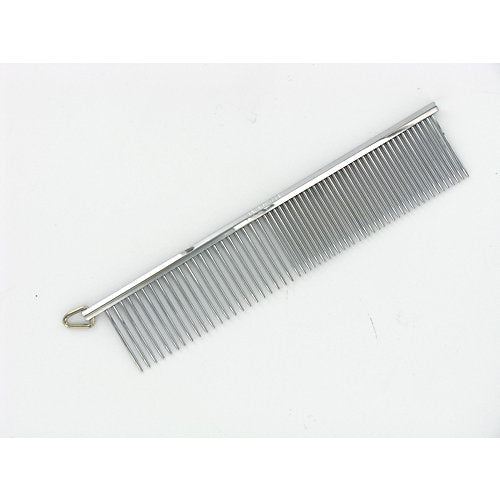 Coastal Safari Fine and Medium Silver Dog Comb - Large - 7.25 Inch Default Title