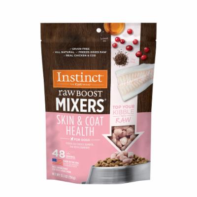 Instinct Raw Boost Mixers Skin and Coat Chicken and Seeds Freeze-Dried Raw Dog Food Topper - 12.5 Oz Default Title