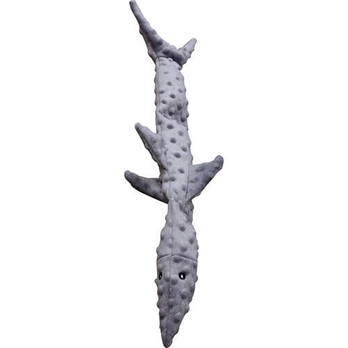Ethical SPOT Skinneeez Extreme Stuffing-Free Shark Triple Squeaking Soft Dog Toy - 25 Inch