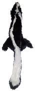 Ethical SPOT Skinneeez Stuffing-Free Skunk Squeak and Soft Dog Toy Small - 14 Inch