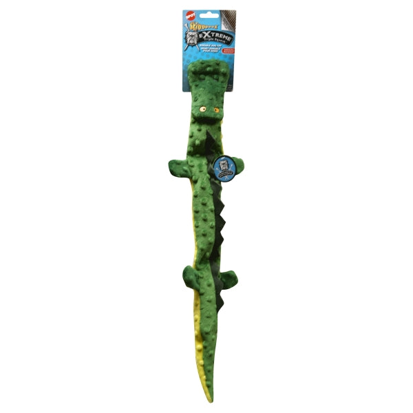 Ethical SPOT Skinneeez Extreme Stuffing-Free Crocodile Triple Squeaking Soft Dog Toy - 25 Inch