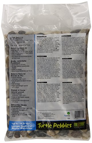 Exo Terra Small Natural River Pebbles Aquarium and Turtle Gravel - 10 Lbs