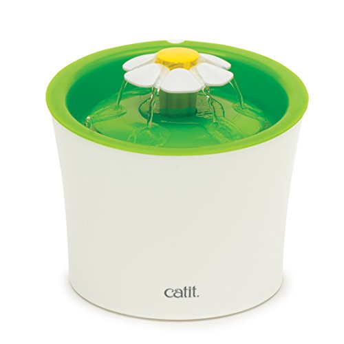 Catit Senses 2.0 Flower Cat Drinking Fountain with Triple Action Water Filter - Green - 3 Ltr Default Title