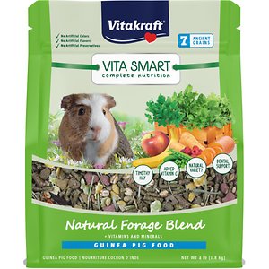 Vitakraft Vita Smart Complete Nutrition Natural Forage Blend Guinea Pig Small Animal Food 4 Pound
