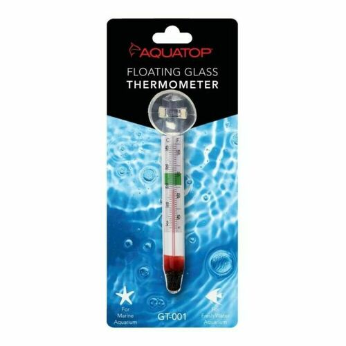 Aquatop Floating Glass Aquarium Thermometer with Suction Cup Default Title