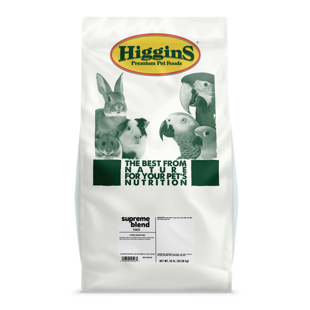 Higgins Supreme Blend Non-Fortified Seed Finch Bird Food - 50 Lbs Default Title