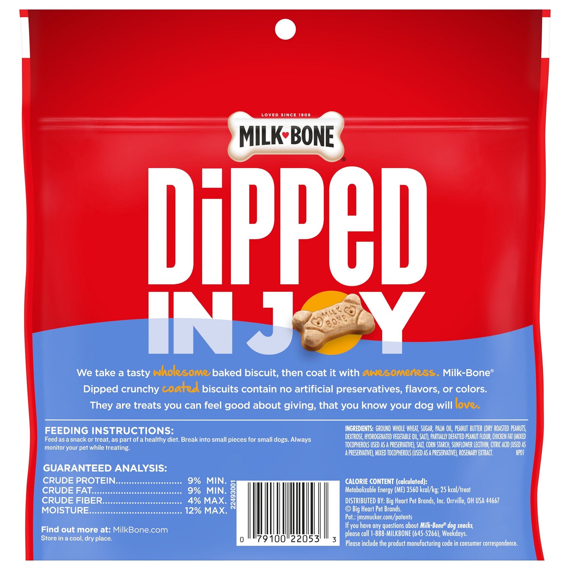 Milk-Bone Dipped Peanut Butter Baked Dog Biscuit Treats