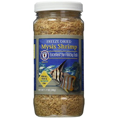 San Francisco Bay Brand Mysis Shrimp Freeze-Dried Freshwater and Saltwater Fish Food 1.7 Ounce