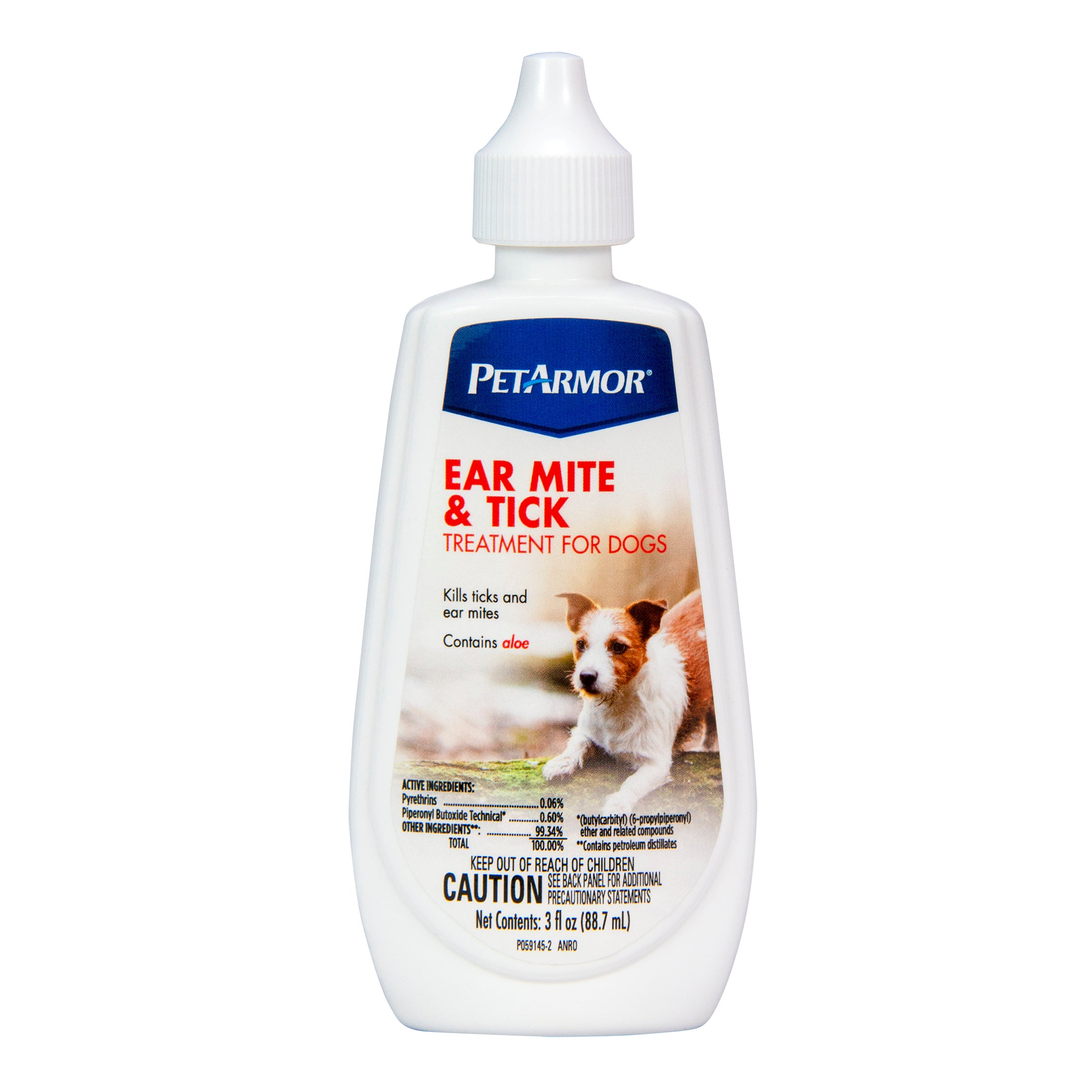 Pet Armor Ear Mite and Tick Topical Treatment Medicine with Aloe for Dogs - 3 Oz Default Title