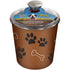 Loving Pets Bella Stainless Steel Cat and Dog Food Canister and Treat Container Copper