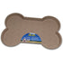 Loving Pets Bella Spill-Proof Rubber Cat and Dog Feeding Mat for Underneath Feeders Tan Small