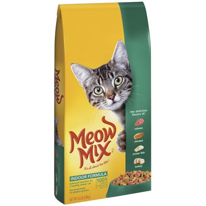 Meow-Mix Indoor Health Chicken Turkey Salmon and Oceanfish Blend Adult Dry Cat Food - 14.2 Lbs Default Title