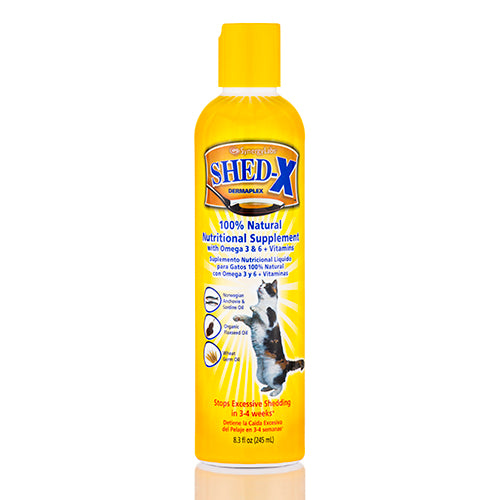 Synergy Labs Shed-X Hair De-shedding Control 100% Natural Liquid Cat Supplement with Vitamins and Minerals - 8 Oz Default Title
