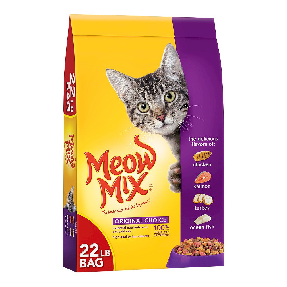 Meow-Mix Original Choice Chicken Turkey Salmon and Oceanfish Blend Dry Cat Food - 22 Lbs Default Title