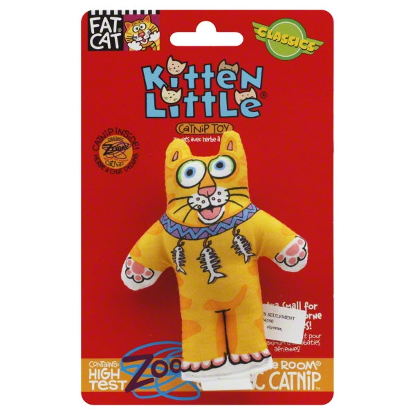 Fat Cat Petmate Classic Kitten Little Plush Catnip Cat Toy - Assorted Color Default Title