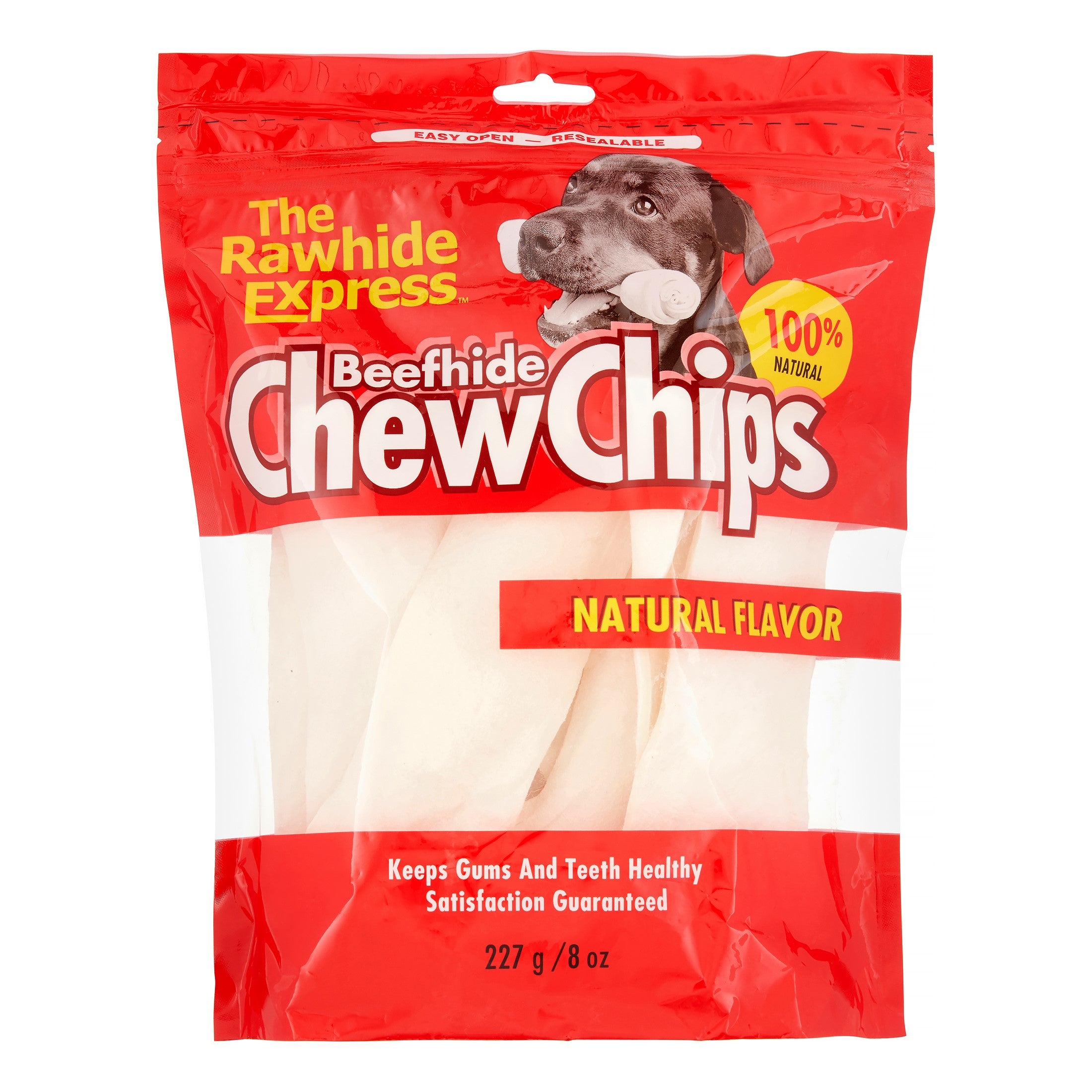 Rawhide Express Rawhide Chewhide Cheese Flavored Chew Chips Natural Dog Chews - 8 Oz Default Title