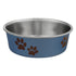 Loving Pets Bella Stainless Steel Cat and Dog Bowl Blueberry Blue Large