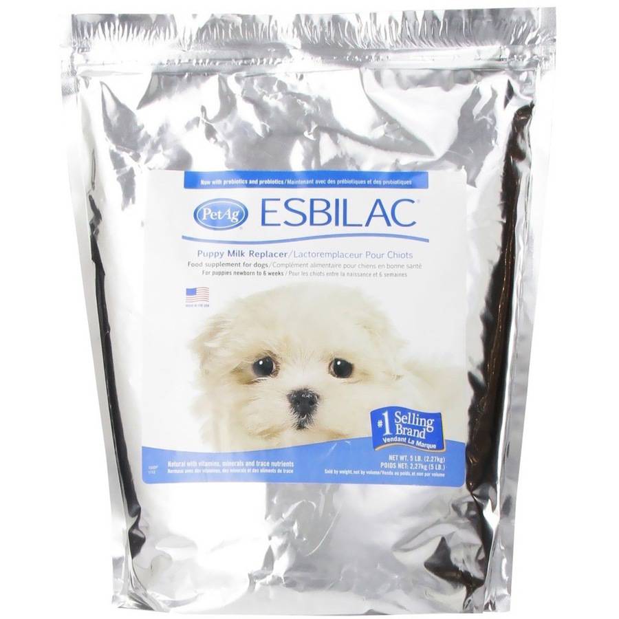 PetAg Esbilac Puppy Milk Replacer Powder with Probiotics and Vitamins Dog Supplement for Newborn to 6-Weeks - 5 Lbs Default Title