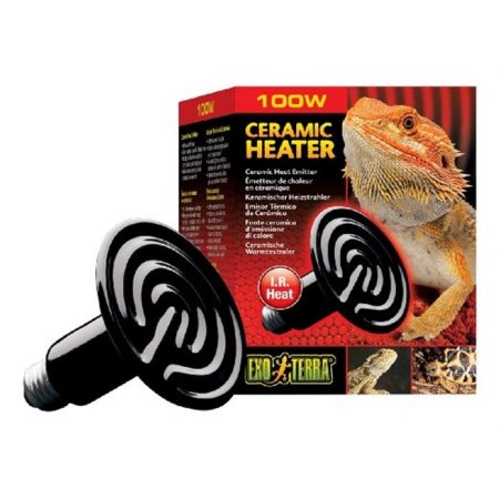 Exo Terra Ceramic Reptile Infrared Lamp Heater - 110V 100 Watt