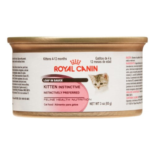 Royal Canin Feline Health Nutrition Loaf in Sauce Kitten Formula Canned Cat Food - 3 Oz - Case of 24 Default Title