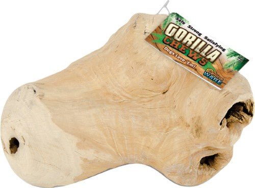 Ware Gorilla Chew Natural Java Wood Chewing Dog Toy Medium