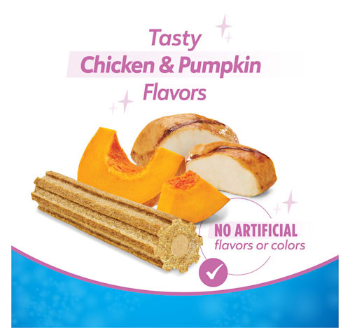 Purina DentaLife + Digestive Support Chicken and Pumpkin Dental Dog Treats - Small/Medium