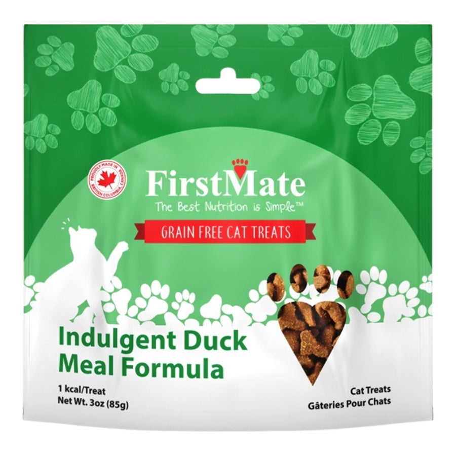 FirstMate Indulgent Grain-Free Duck Flavored Cat Treats  - 3 Oz