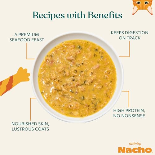 Made by Nacho Flaked Tuna and Sardine in Bone Broth Wet Canned Cat Food - 3 Oz - 12 Pack