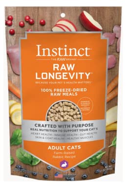 Instint Longevity 100% Rabbit Freeze-Dried Cat Food - 9.5 Oz