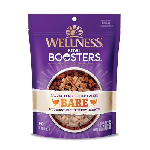 Wellness Core Bowl Boosters Grain-Free Freeze-Dried Turkey Wet Dog Food Topper or Mixer Pouch - 4 Oz - Case of 6  