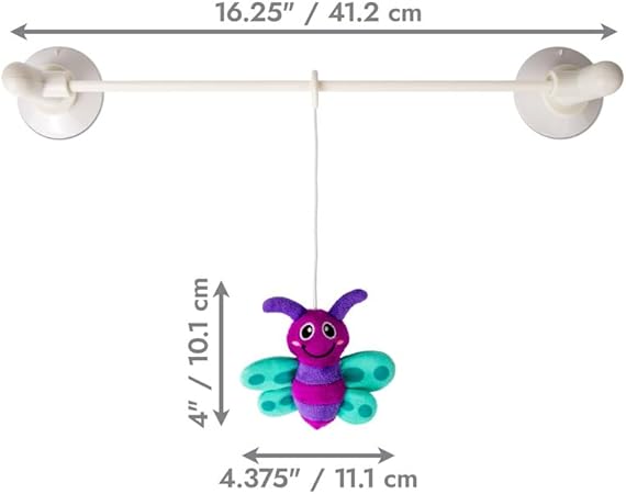 Kong Connects Hard Surface Gripping Firefly Cat Teaser with Plush Catnip Cat Toy