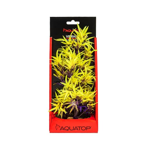 Aquatop Vibrant Cannabis Plant Aquarium Décor Olive 10 Inch