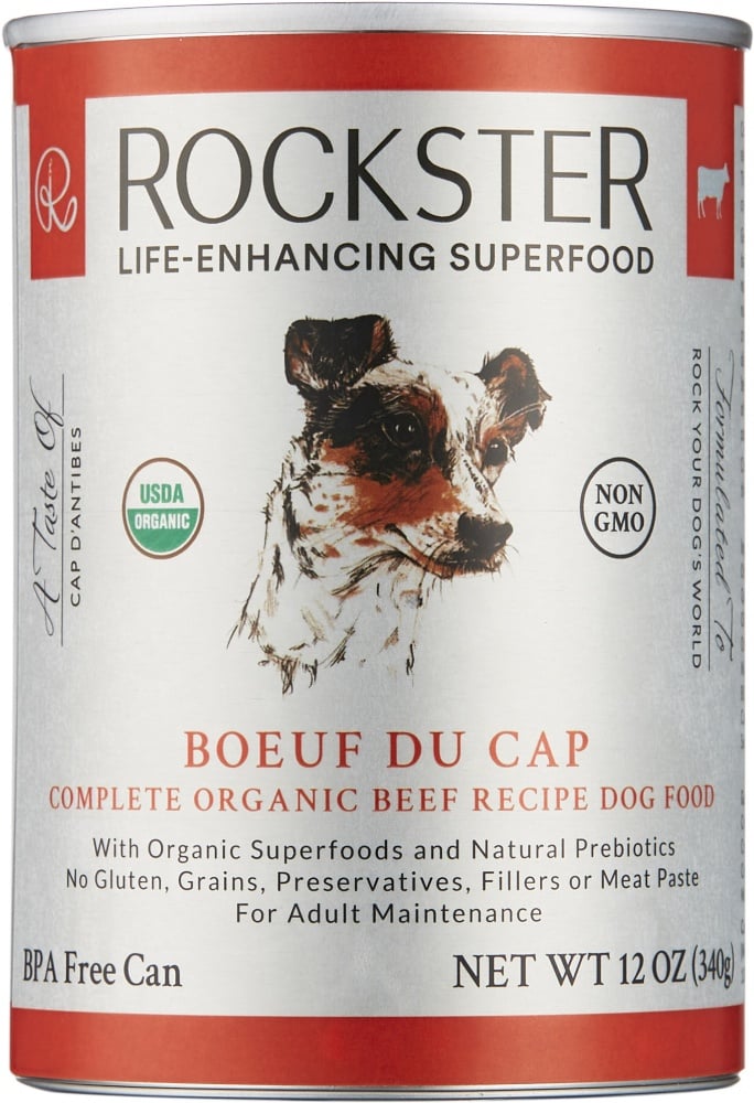 Rockster Boeuf Du Cap Premium Beef Organic Canned Dog Food - 12 Oz - Case of 12  