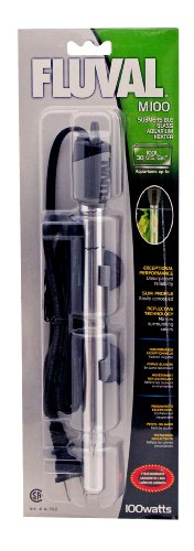 Fluval M-100 Premium Glass Submersible Aquarium Heater - 100 Watt - Up to 30 Gallons