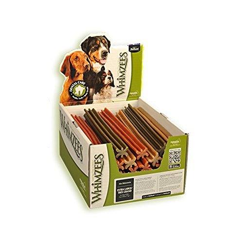 Whimzees Stix Oral Health with Alfalfa Extract Natural Dental Dog Chews Treats Extra Large - 30 Count